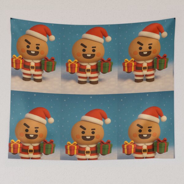 Item preview, BT21 Christmas Bts Shooky— Cute BT21 Parody Sticker designed and sold by Crazy-universe.