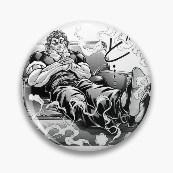 Artikelvorschau, Yujiro Hanma Sitzendes Baki Hanma Design entworfen und verkauft von MerikuroCreates.