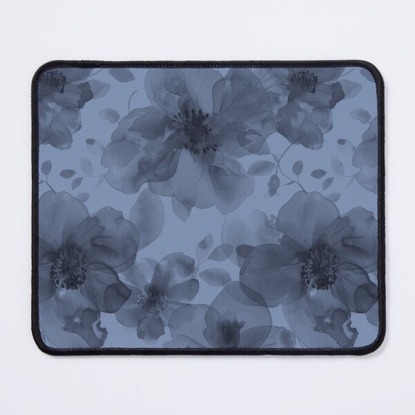 Item preview, Blue translucent watercolor flowers designed and sold by FatBirdie.