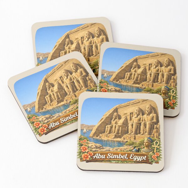 Item preview, Abu Simbel, Egypt Ancient Temples designed and sold by Myra365Art.