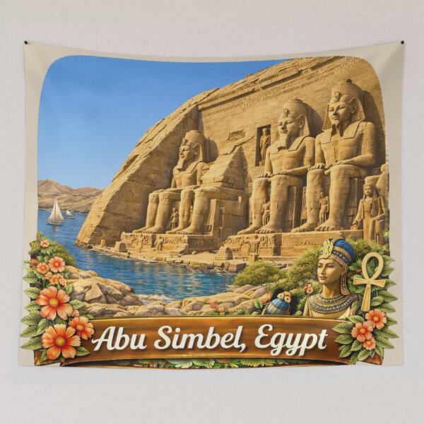 Item preview, Abu Simbel, Egypt Ancient Temples designed and sold by Myra365Art.