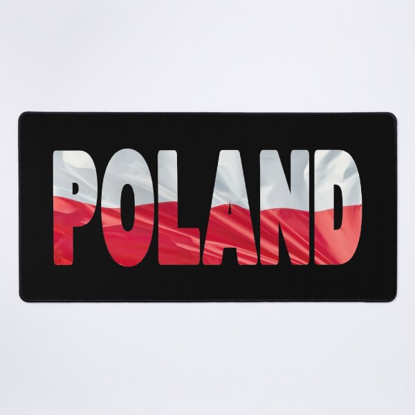 Item preview, POLAND - Flag Flying in Wind cut to Letters Souvenir Sticker Shirt designed and sold by Adam Gormley.