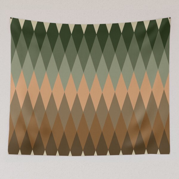 Item preview, Geometric Shape Patterns 21 in earthy forest designed and sold by nineFlorals.