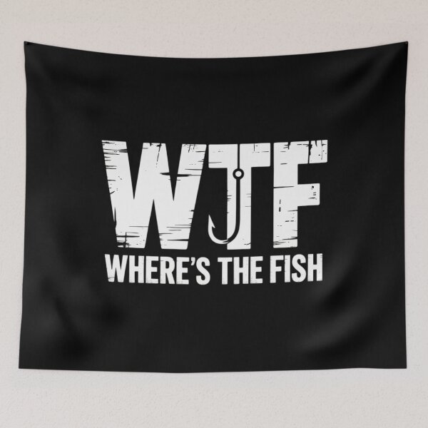 Item preview, WTF Where's The Fish Men's Funny Fishing Fathers Day designed and sold by JonathalIngham.