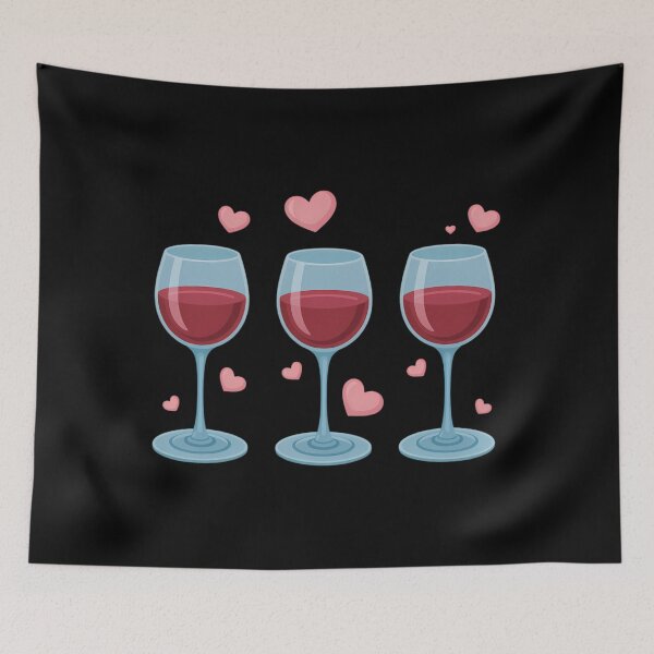 Item preview, Three Glasses Of Wine Valentine's Day Couple Funny Drinker designed and sold by JonathalIngham.
