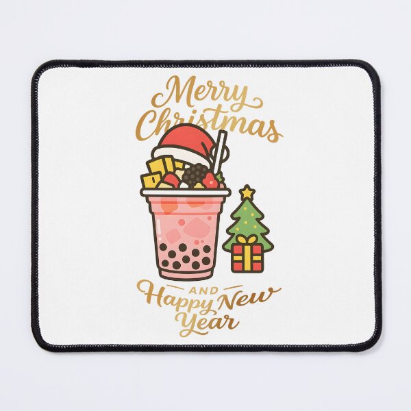 Item preview, boba juice illustration merry christmas designed and sold by sabartgunpla.