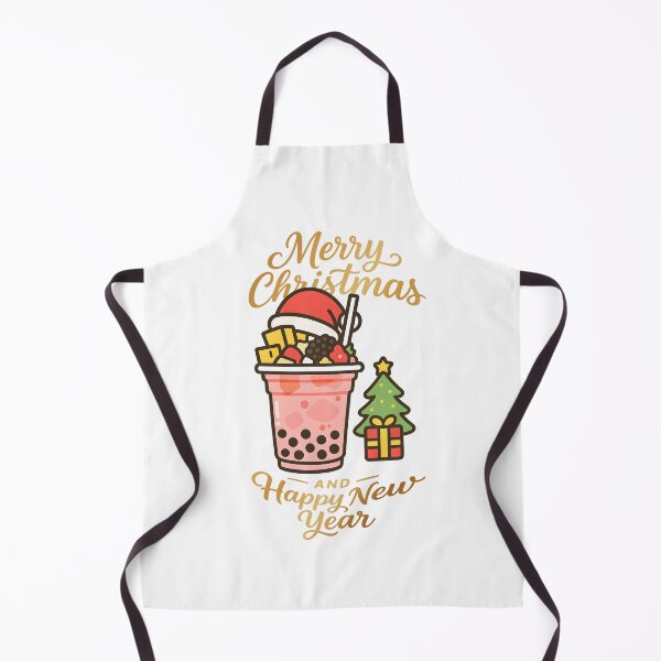 Item preview, boba juice illustration merry christmas designed and sold by sabartgunpla.