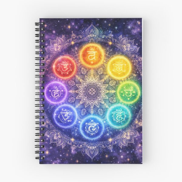 Item preview, Chakra Mandala Art - Seven Chakras Sacred Geometry Cosmic Spiritual T-Shirt designed and sold by goodcrystals.