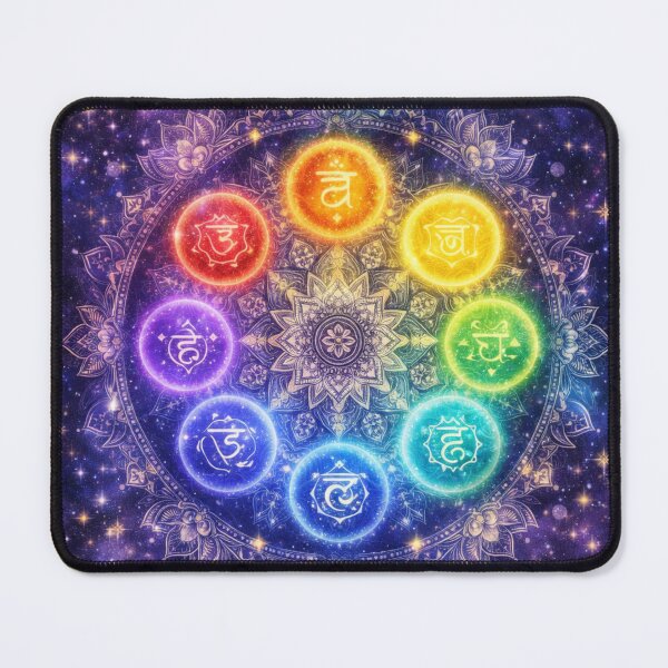 Item preview, Chakra Mandala Art - Seven Chakras Sacred Geometry Cosmic Spiritual T-Shirt designed and sold by goodcrystals.
