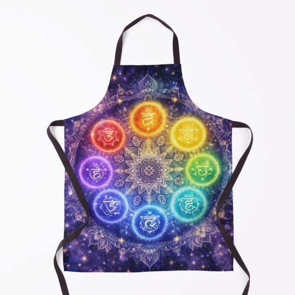 Item preview, Chakra Mandala Art - Seven Chakras Sacred Geometry Cosmic Spiritual T-Shirt designed and sold by goodcrystals.
