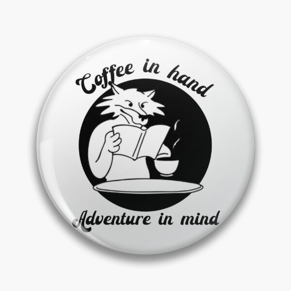 Item preview, The Cozy Wolf Reader — Coffee in Hand, Adventure in Mind designed and sold by Maviartig.