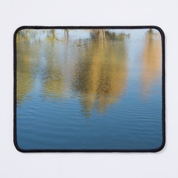 Item preview, Golden Autumn Trees Reflecting on Calmly Flowing Water designed and sold by Georgia Mizuleva.