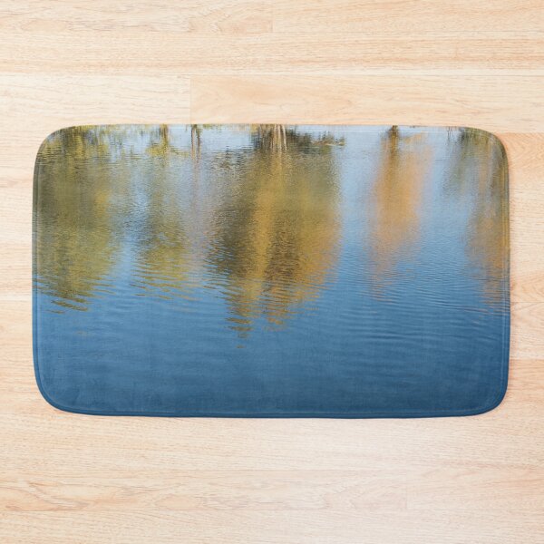 Item preview, Golden Autumn Trees Reflecting on Calmly Flowing Water designed and sold by Georgia Mizuleva.
