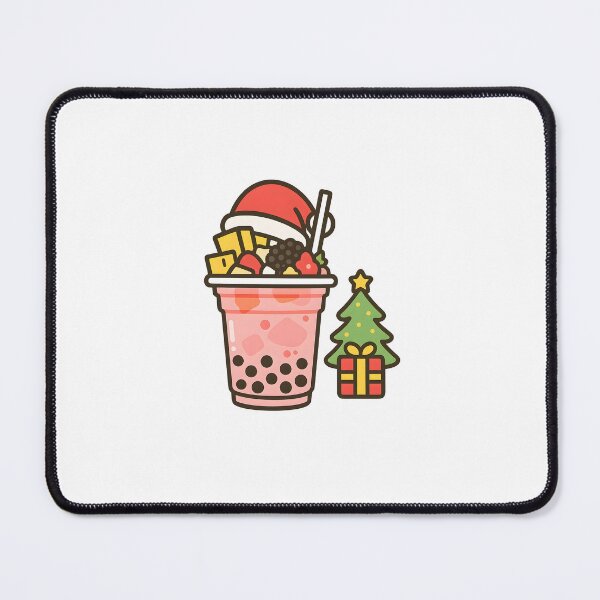 Item preview, boba juice illustration cute merry christmas designed and sold by sabartgunpla.