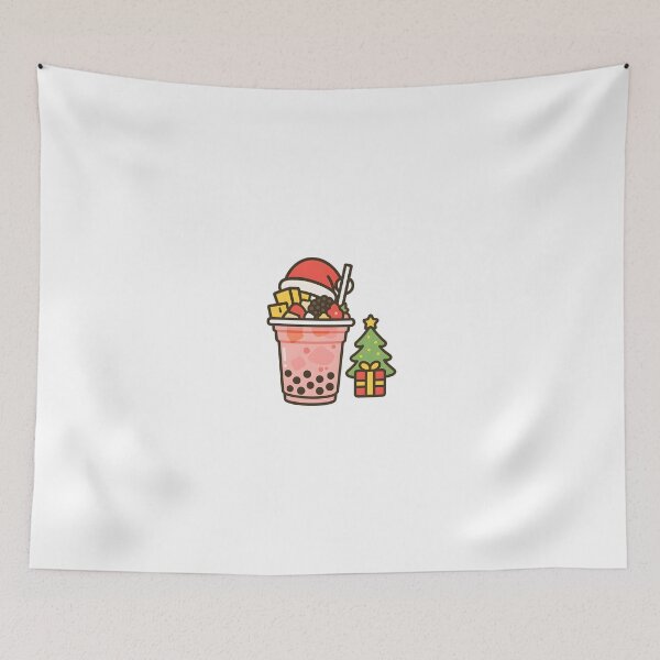 Item preview, boba juice illustration cute merry christmas  designed and sold by sabartgunpla.