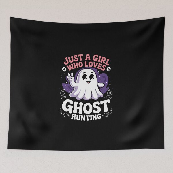 Item preview, Just A Girl Who Loves Ghost Hunting Cute Ghost  designed and sold by DigitaldeligArt.