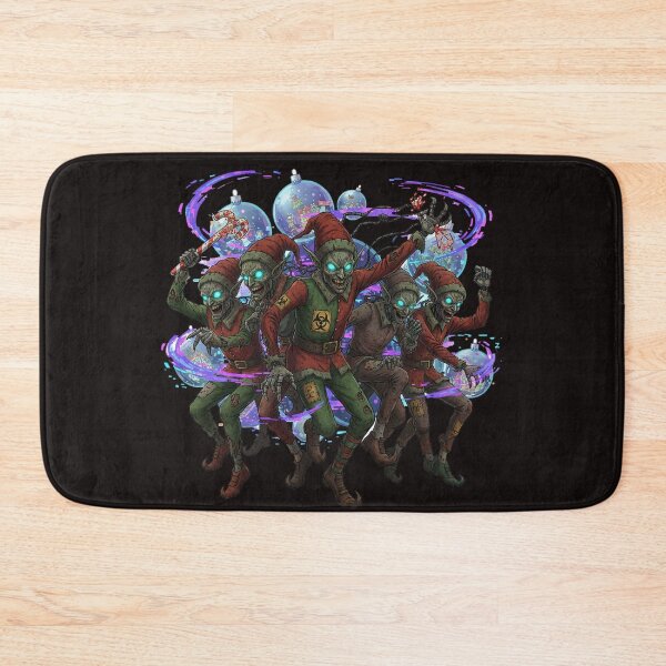 Item preview, Cyber-Zombie Elf-Bots Yuletide Glitch Rave designed and sold by Thaivi Design.