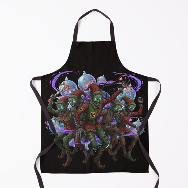 Item preview, Cyber-Zombie Elf-Bots Yuletide Glitch Rave designed and sold by Thaivi Design.