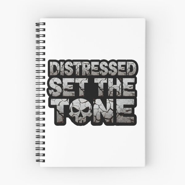 Item preview, Distressed Set The Tone Stone Texture Text with Skull designed and sold by homydesign.