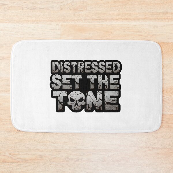 Item preview, Distressed Set The Tone Stone Texture Text with Skull designed and sold by homydesign.