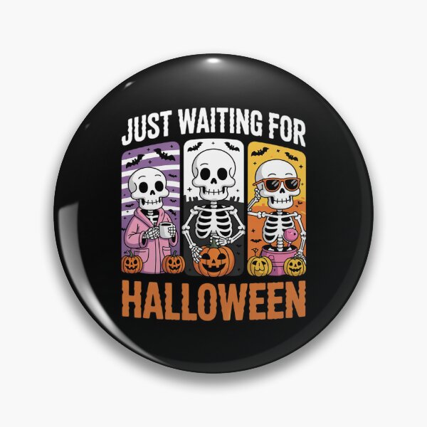 Item preview, Just Waiting For Halloween Spooky Skeleton Jack O Lantern  designed and sold by MarkLeedsArt.