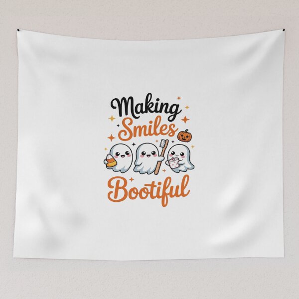 Item preview, Making Smiles Bootiful Halloween Ghost Dentist Dental  designed and sold by DigitaldeligArt.