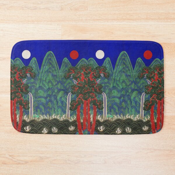 Item preview, Korean Sun and Moon Wall Art – Joseon Dynasty Minhwa Painting designed and sold by allpalgo.