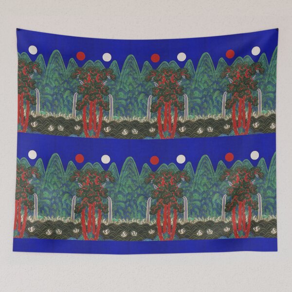 Item preview, Korean Sun and Moon Wall Art – Joseon Dynasty Minhwa Painting designed and sold by allpalgo.