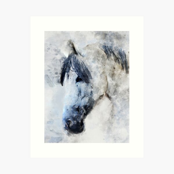 Item preview, Dramabite Horse watercolor designed and sold by dramabite.