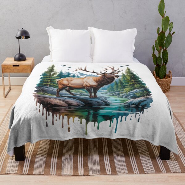 Item preview, Elk Hunting Hiking Outdoor Camping designed and sold by JonathalIngham.