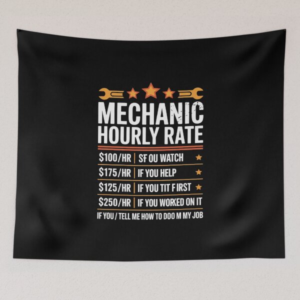 Item preview, Mechanic Hourly Rate - Mechanic Labor Rates Handyman  designed and sold by MarkLeedsArt.