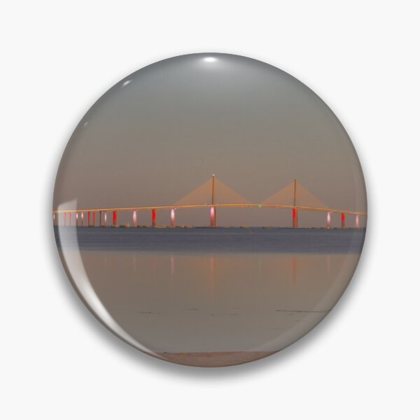 Item preview, Sunshine Skyway Bridge spanning Tampa Bay, Florida, the colorful lights at Christmas Time 2025 designed and sold by EyezWatchin.