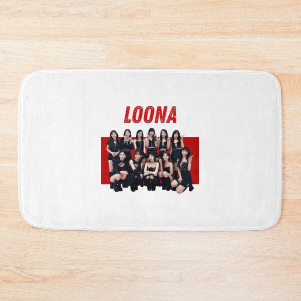 Item preview, Bold Red Background Loona Kpop Portrait designed and sold by SeeriaThom.