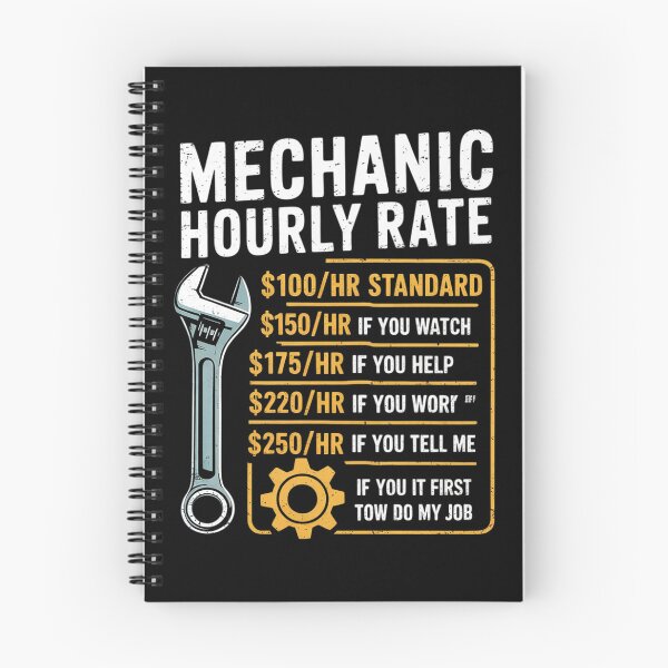 Item preview, Mechanic Hourly Rate Mechanics Labor Rates Men  designed and sold by MarkLeedsArt.