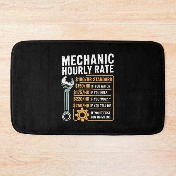 Item preview, Mechanic Hourly Rate Mechanics Labor Rates Men  designed and sold by MarkLeedsArt.