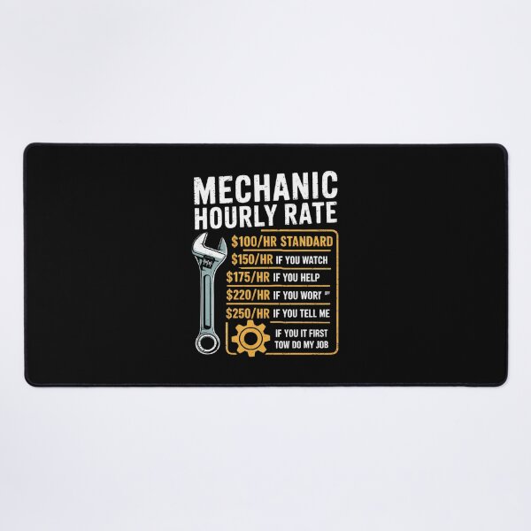 Item preview, Mechanic Hourly Rate Mechanics Labor Rates Men  designed and sold by MarkLeedsArt.