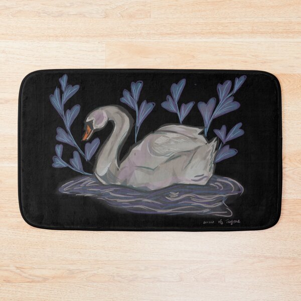 Item preview, Swan on Dark Background designed and sold by arrowofthyme.