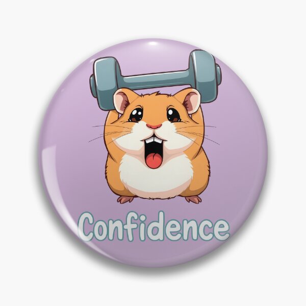 Item preview, Adorable Gym Hamster Confidence Weightlifting designed and sold by Amplify-n-Co.
