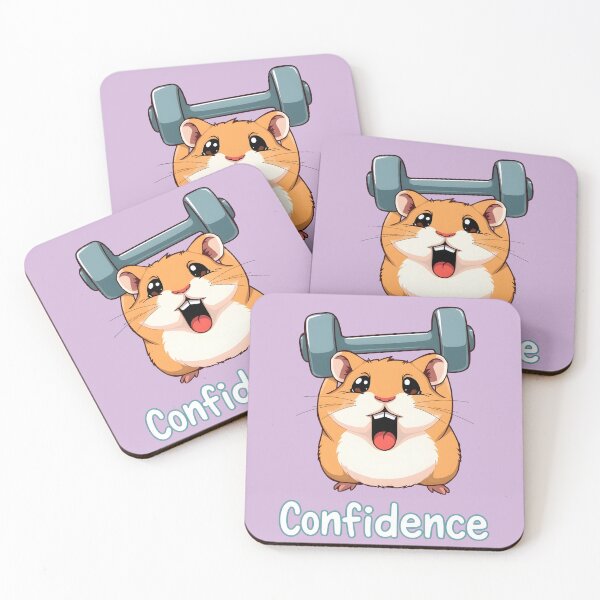Item preview, Adorable Gym Hamster Confidence Weightlifting designed and sold by Amplify-n-Co.