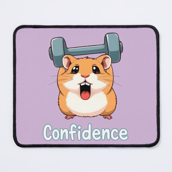 Item preview, Adorable Gym Hamster Confidence Weightlifting designed and sold by Amplify-n-Co.