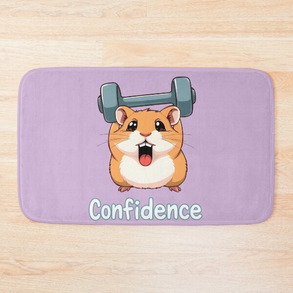 Item preview, Adorable Gym Hamster Confidence Weightlifting designed and sold by Amplify-n-Co.