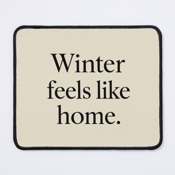 Item preview, Winter Feels Like Home – Cozy Minimal Winter Quote designed and sold by Irene Catchmind.