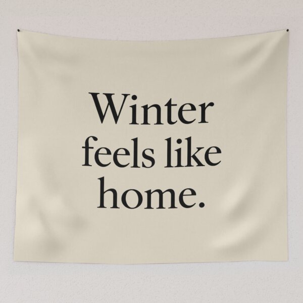 Item preview, Winter Feels Like Home – Cozy Minimal Winter Quote designed and sold by Irene Catchmind.