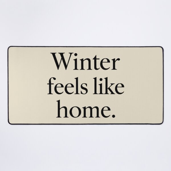 Item preview, Winter Feels Like Home – Cozy Minimal Winter Quote designed and sold by Irene Catchmind.