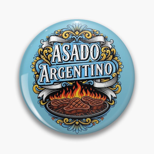 Artikelvorschau, Asado Argentino Grillsteak Dekoratives Fileteado Art entworfen und verkauft von KiwiRider.