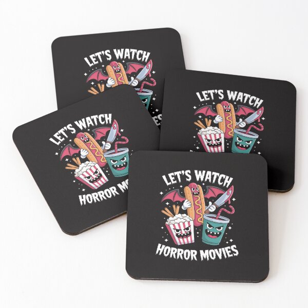 Item preview, Lets Watch Horror Movies Cute Halloween designed and sold by AnimeManga2D.