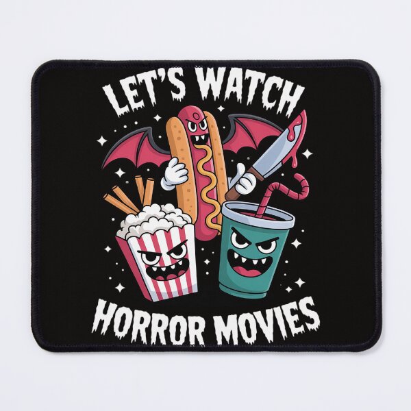 Item preview, Lets Watch Horror Movies Cute Halloween designed and sold by AnimeManga2D.