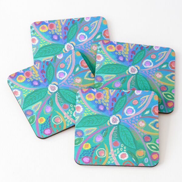 Item preview, Petal Whispers Abstract Flowers and Leaves designed and sold by Heidi Eliason Designs.