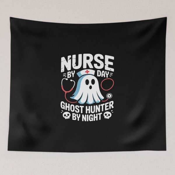 Item preview, Nurse by Day Ghost Hunter by Night - Ghost Hunting Nurse  designed and sold by DigitaldeligArt.