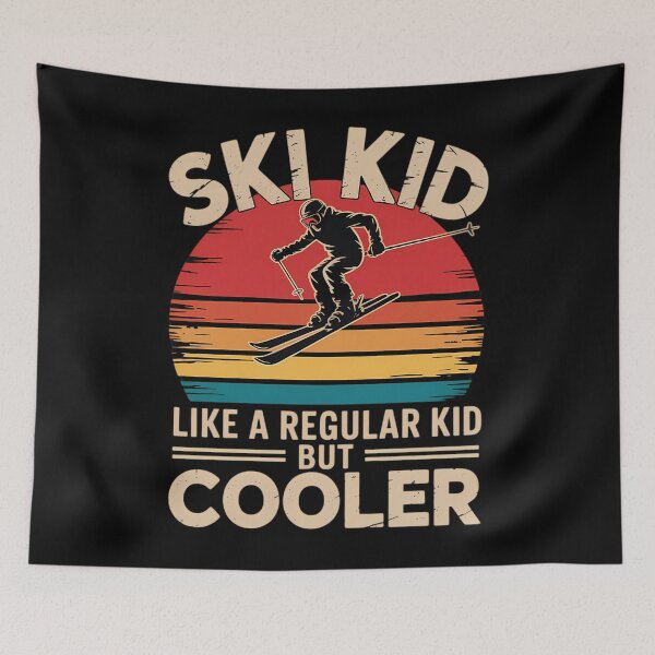 Item preview, Ski Kid Like A Regular Kid But Cooler Funny Skiing Skier designed and sold by Morphologiona.
